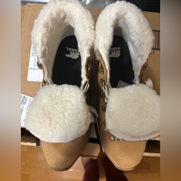 SOREL x Prana Out N About III Conquest Waterproof Boots Size 8 Brown Suede - Picture 9 of 13